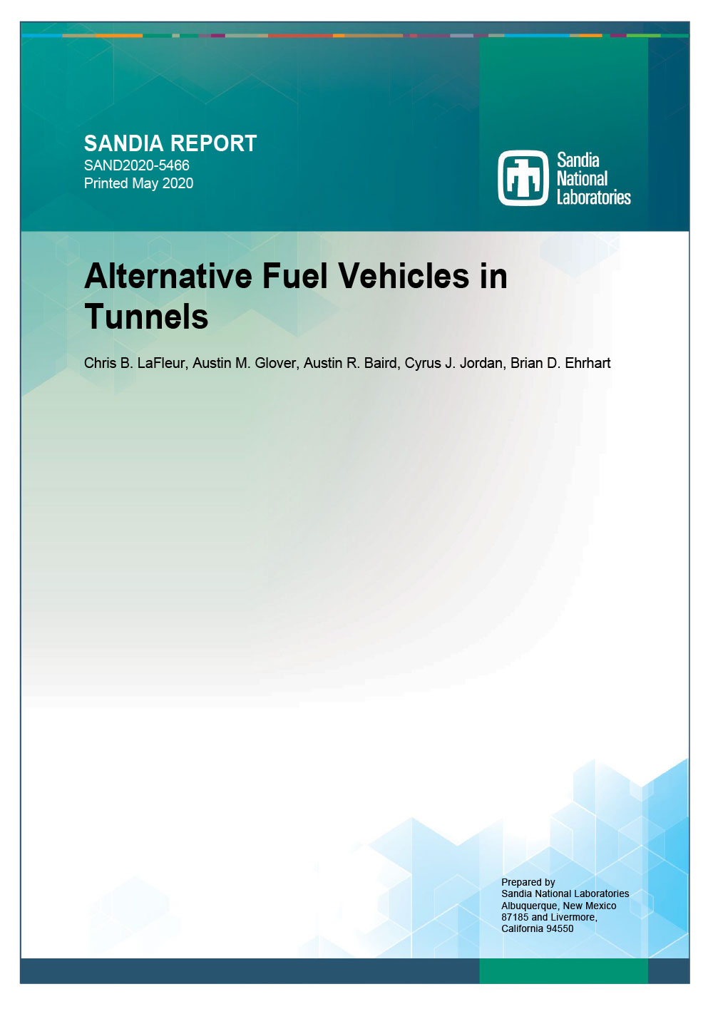 Alternative Fuel Vehicles in Tunnels