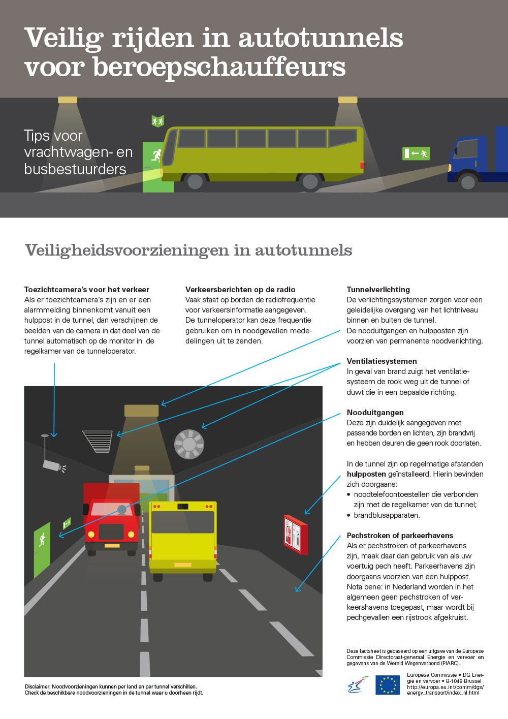 Veilig rijden in autotunnels voor beroepschauffeurs